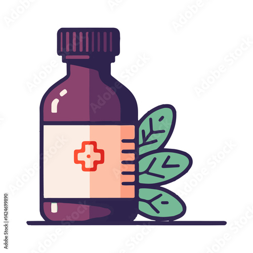 syrup medicine illustration design