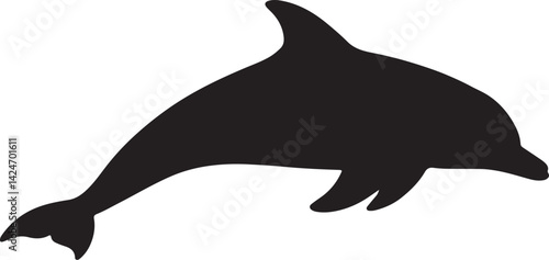 silhouette of a dolphin