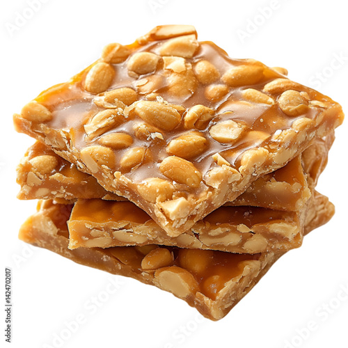 Delicious Peanut Brittle Sweet Candy Treat Stack,