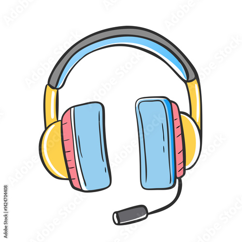 audiobook headphones icon, audiobook headphones vector illustration-simple illustration of audiobook headphones, perfect for audiobook headphones logos and icons