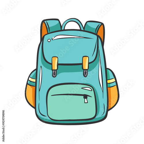 backpack icon, backpack vector illustration-simple illustration of backpack, perfect for backpack logos and icons