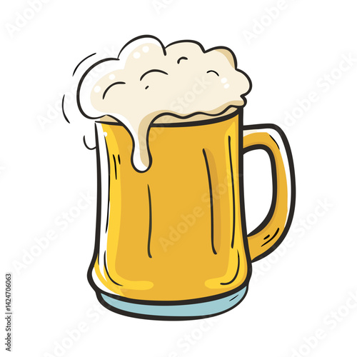 beer mug icon, beer mug vector illustration-simple illustration of beer mug, perfect for beer mug logos and icons