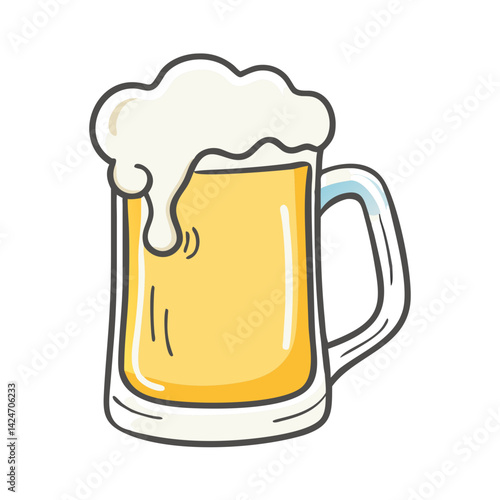 beer stein icon, beer stein vector illustration-simple illustration of beer stein, perfect for beer stein logos and icons