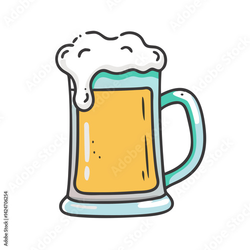 beer stein icon, beer stein vector illustration-simple illustration of beer stein, perfect for beer stein logos and icons