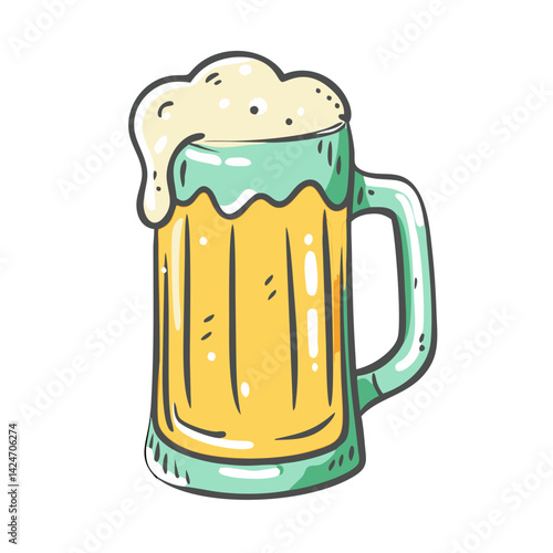 beer stein icon, beer stein vector illustration-simple illustration of beer stein, perfect for beer stein logos and icons