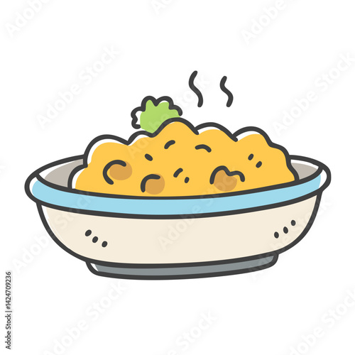 bowl of stuffing icon, bowl of stuffing vector illustration-simple illustration of bowl of stuffing, perfect for bowl of stuffing logos and icons