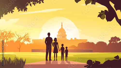 Families Exploring a National Monument
