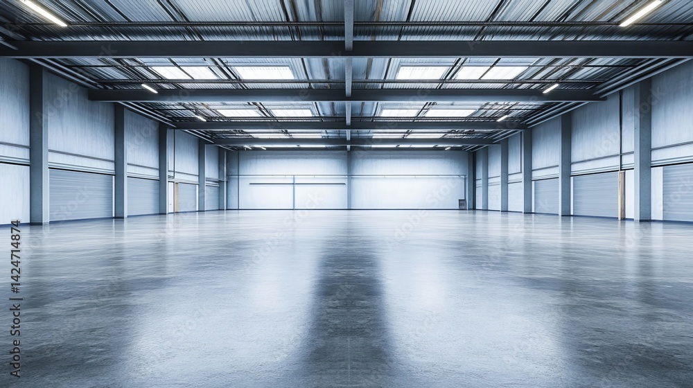 A bright, minimalist concrete space.
A bright, minimalist concrete space.