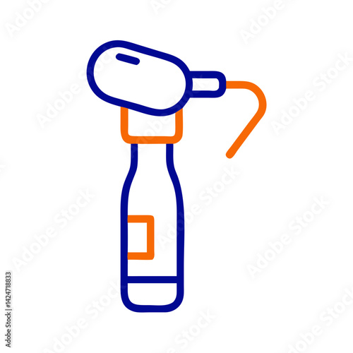 Otoscope Icon: Medical instrument for ear examination depiction