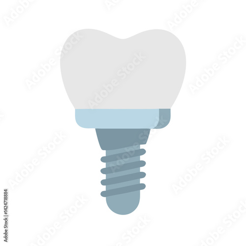 Dental Implant Illustration - Prosthodontics, Dentistry, and Healthcare