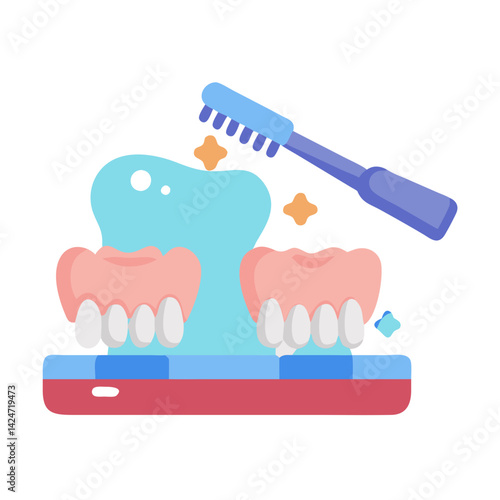 Cleaning Dentures: Denture Brush and Sparkling Clean Prosthetics