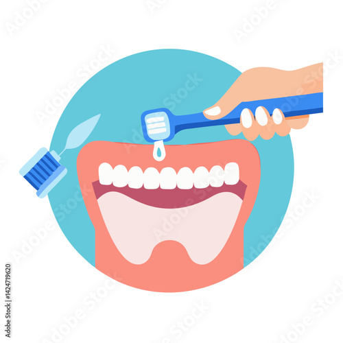Brushing teeth, dental hygiene, toothbrush, and oral care