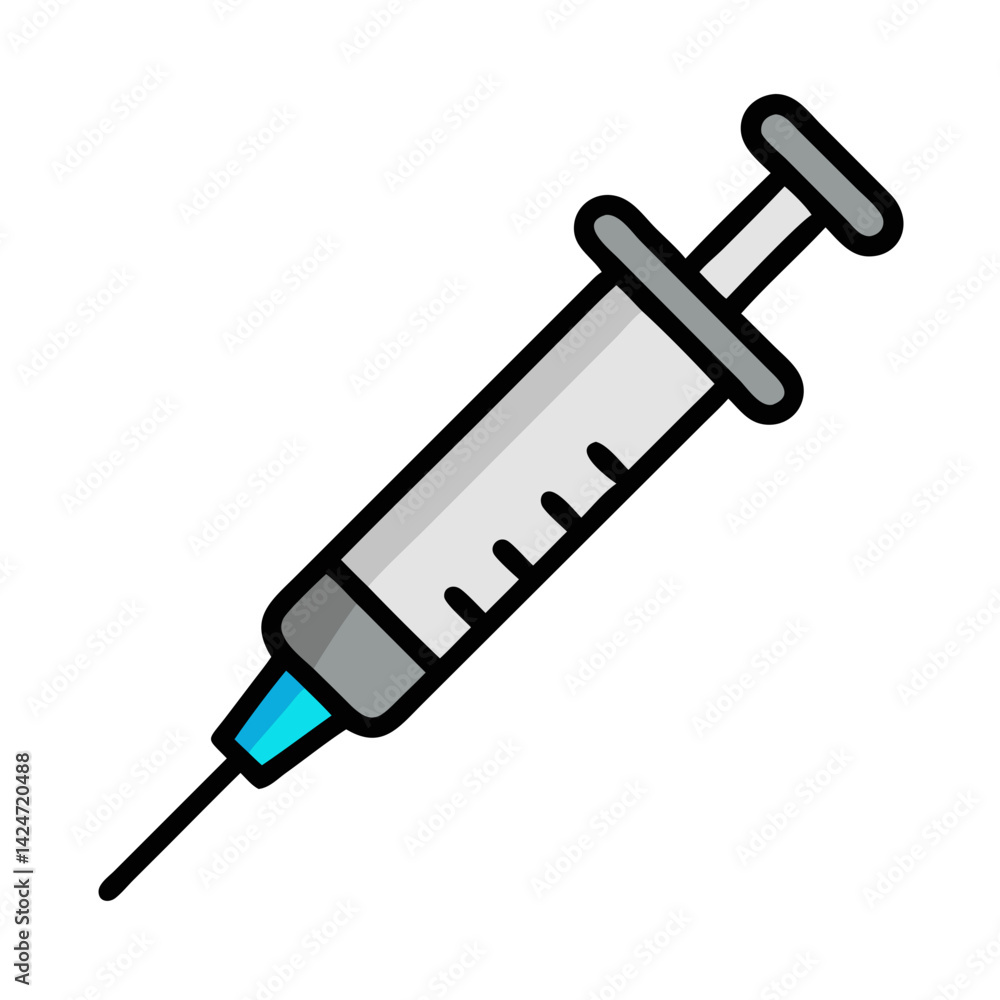 Syringe Icon: Medical Injection Tool for Vaccination Syringe Icon: Medical Injection Tool for Vaccination