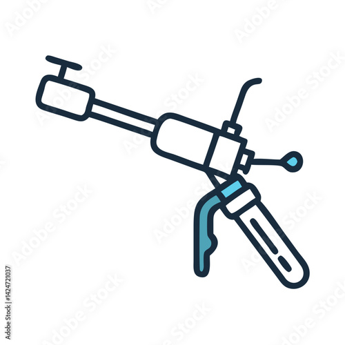 Caulk Gun Vector Icon Illustration for Design Assets