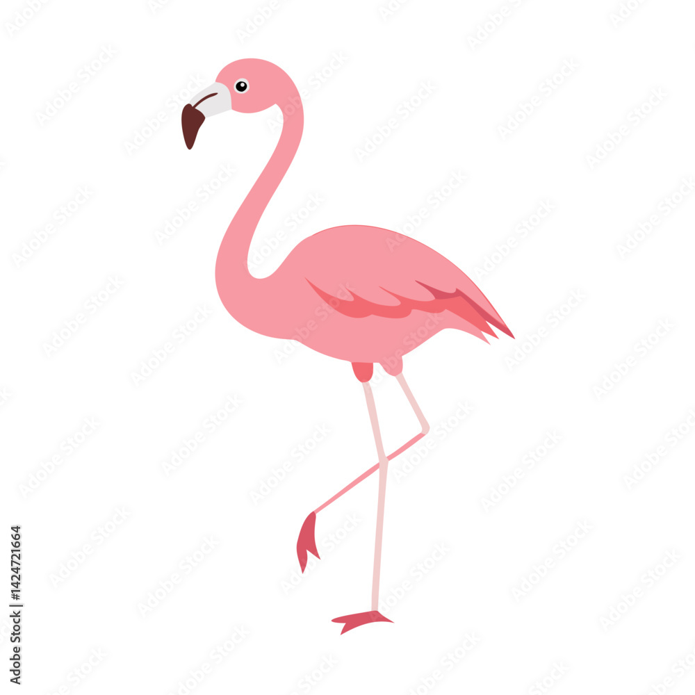 Fototapeta premium Flamingo: The Elegant Pink Wader