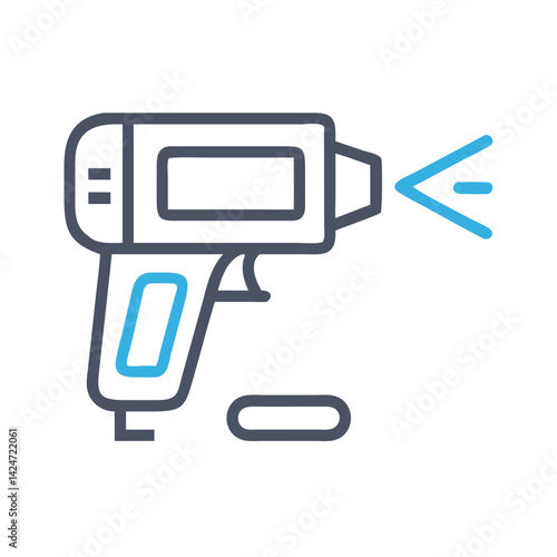 Infrared Thermometer Gun: Tool for Temperature Measurement Icon