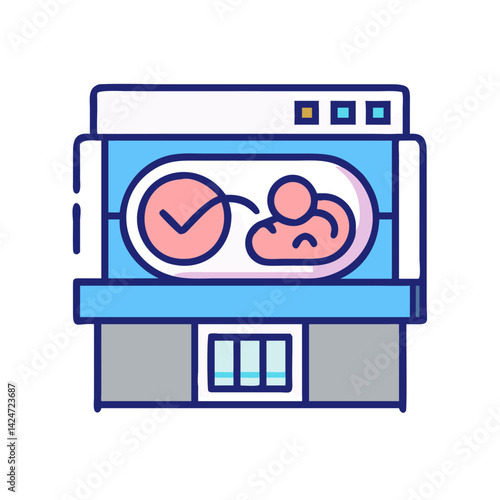 IVF Procedure Icon: In Vitro Fertilization Success Symbol