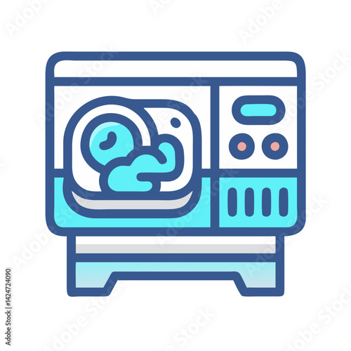 Ultrasound Machine Icon for Pregnancy Examination