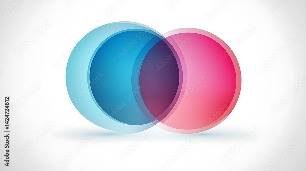Overlapping Circles Abstract Design. Overlapping Circles Abstract Design.