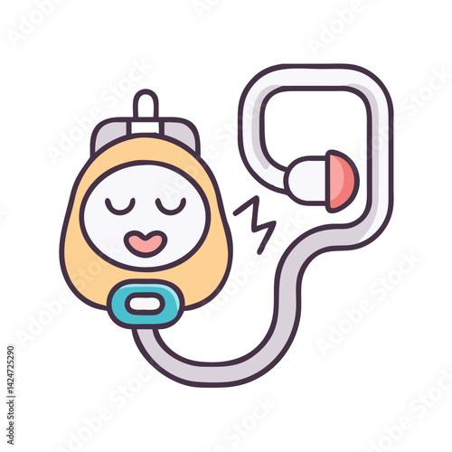 TENS Unit Icon for Pain Relief Illustration