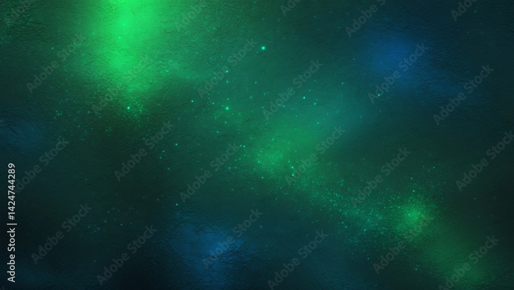 Glowing green blue gradient background with noise texture Glowing green blue gradient background with noise texture