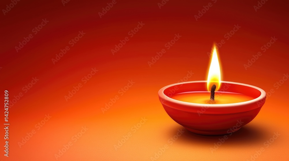Lighting a traditional diya for festivities home digital art warm environment close-up celebration concept Lighting a traditional diya for festivities home digital art warm environment close-up celebration concept