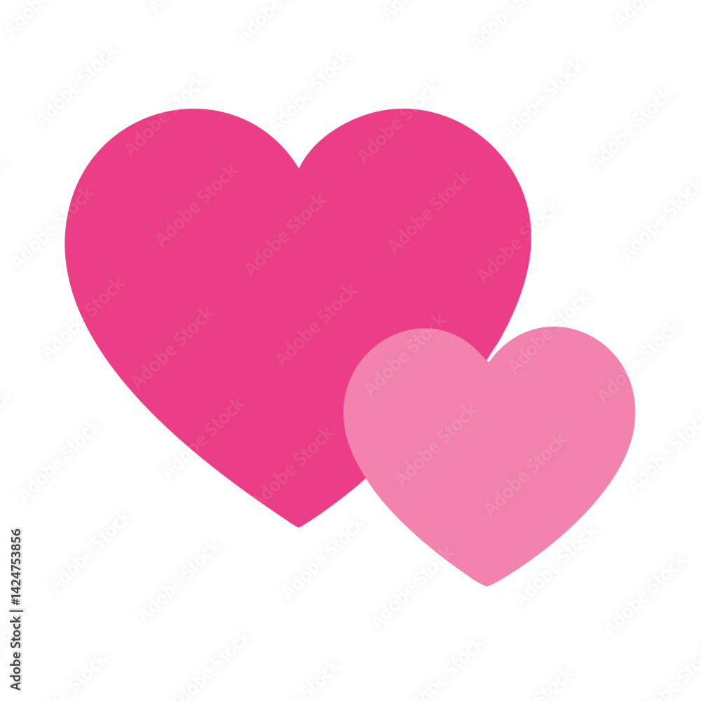 Vibrant Pink Heart Shape Symbolizing Love and Affection in a Playful Design Vibrant Pink Heart Shape Symbolizing Love and Affection in a Playful Design