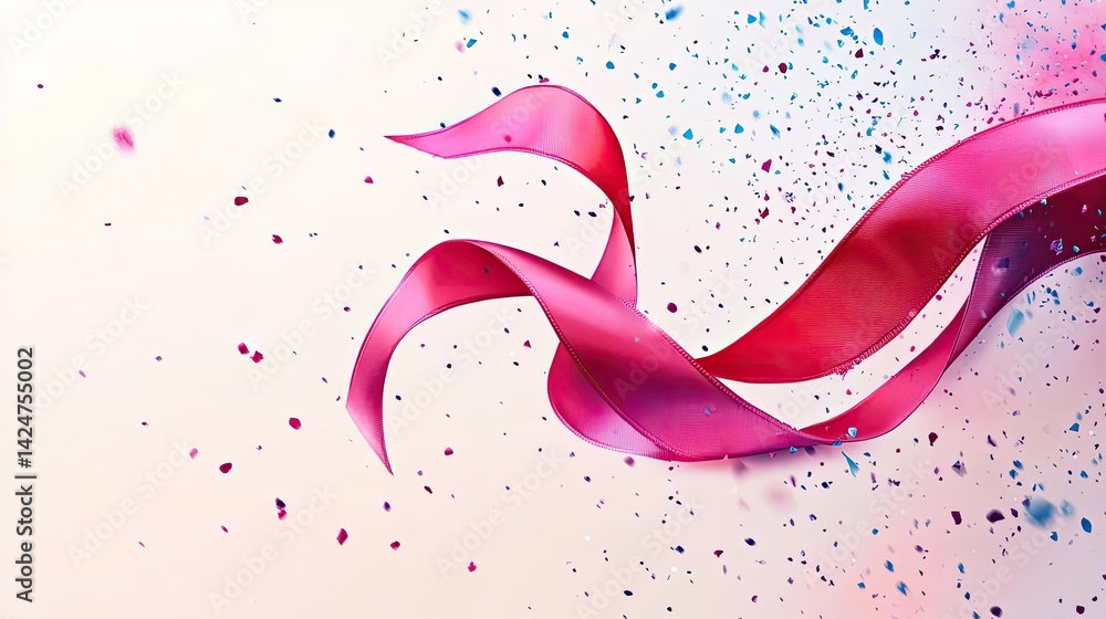 World Cancer Day awareness ribbon on white background, 4th February World Cancer Day template with red cancer ribbon vector illustration.