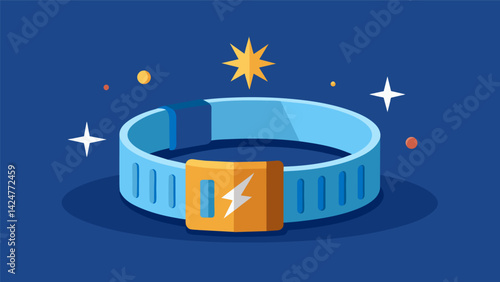 A sleek wristband that delivers a mild static shock when your dog begins to raid the trash bin.. Vector illustration