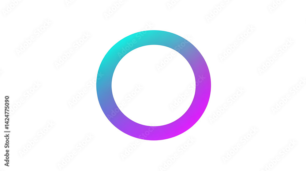 A flat gradient circle A flat gradient circle