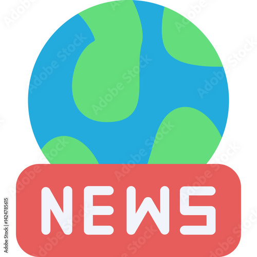 Breaking News Flat Icon