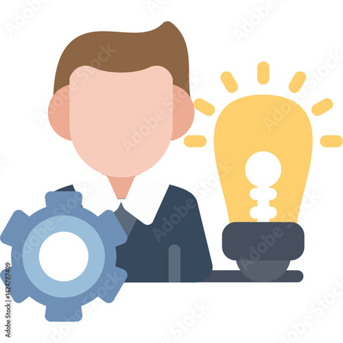 Entrepreneur Flat Icon