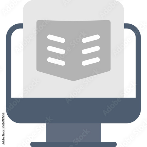 Digital Storybook Flat Icon