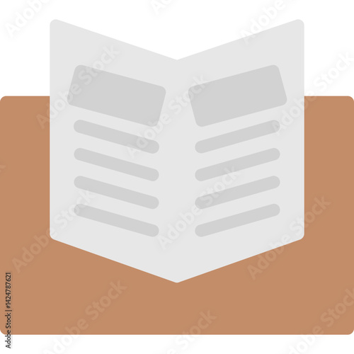 Educational Magazine Flat Icon