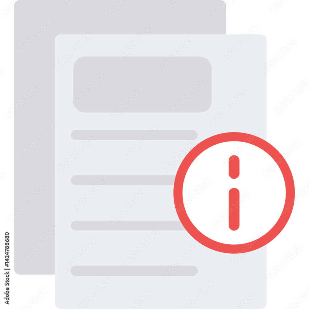 Info Page Flat Icon Info Page Flat Icon
