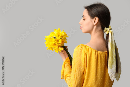 Beautiful young woman with ...
