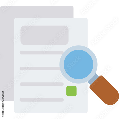 Info Search Flat Icon