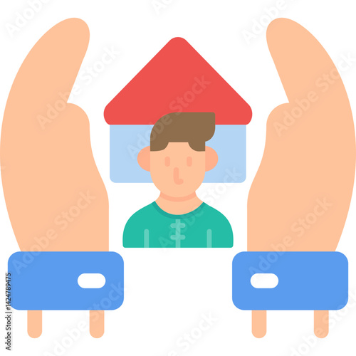 Homeless Shelter Flat Icon