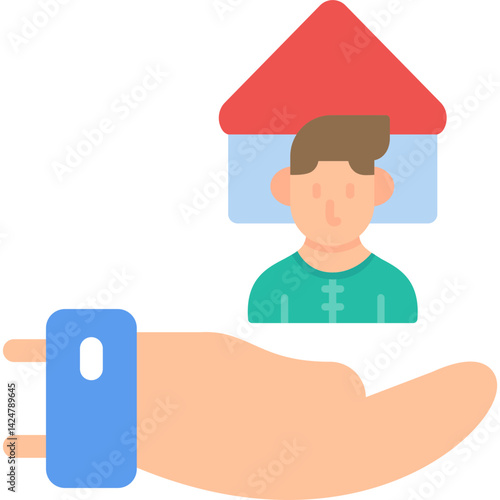 Homeless Shelter Flat Icon