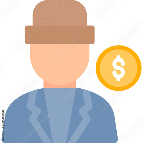Trader Flat Icon