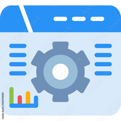 SERP Analysis Flat Icon