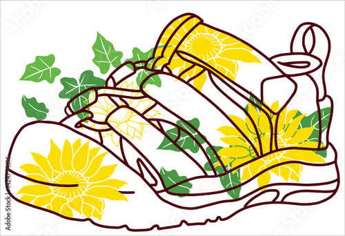 sunflower print saddle for summer