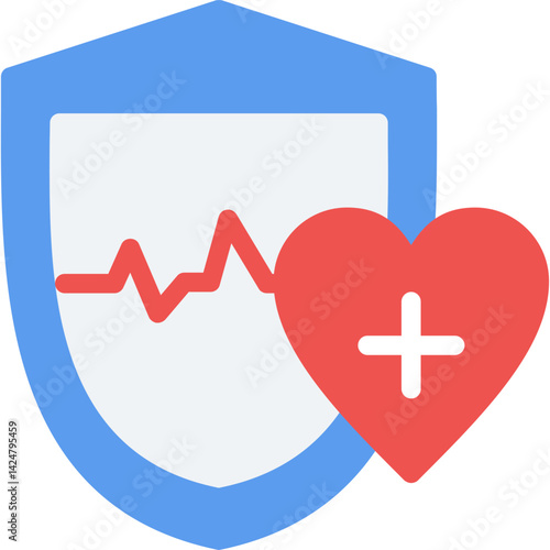Heart Protection Flat Icon