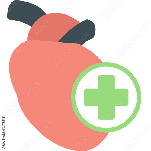 Cardiac Surgery Flat Icon