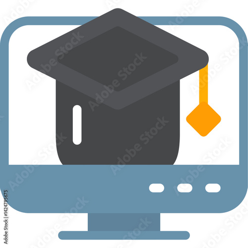 Educational App Flat Icon