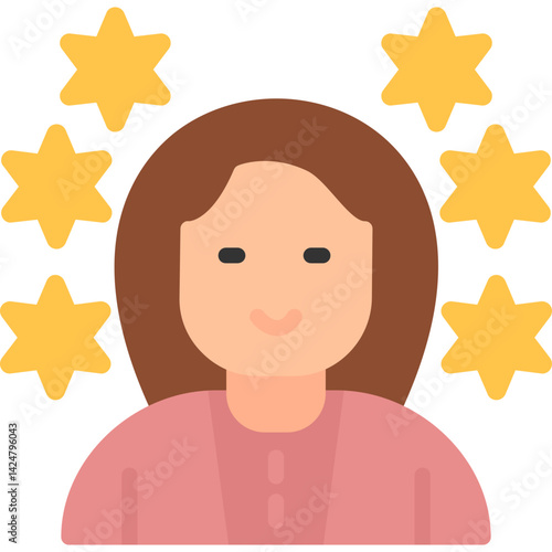 Teacher's Role Model Flat Icon