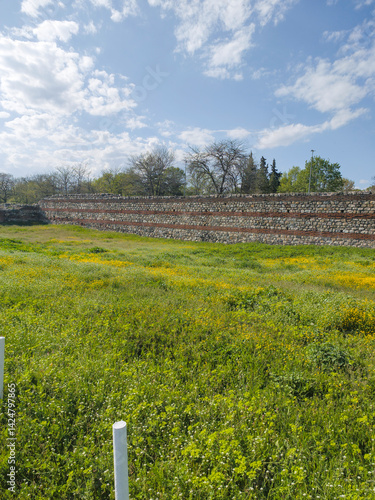 Obraz na płótnie Ruins of Roman fortifications in a town of Hisarya, Bulgaria w salonie