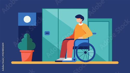 A person with a physical disability unable to physically access a ketamine clinic due to lack of ramps or elevators..