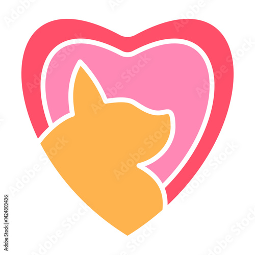 Pet Love illustration Icon