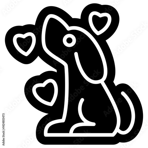 Pet Love solid Symbol Icon